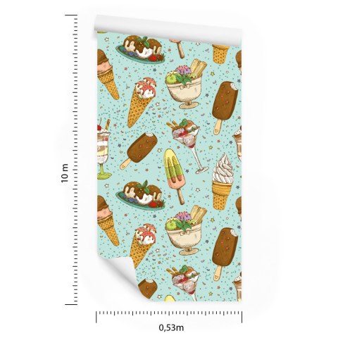 Tapeta Kolorowe Lody