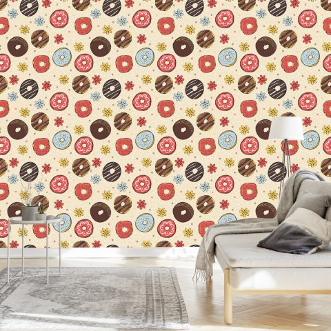 Tapeta Kolorowe Pączki Z Kwiatami