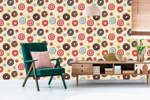 Tapeta Kolorowe Pączki Z Kwiatami