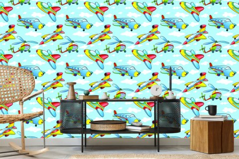 Tapeta Kolorowe Zabawkowe Samoloty