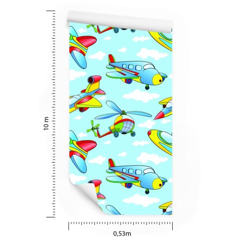 Tapeta Kolorowe Zabawkowe Samoloty