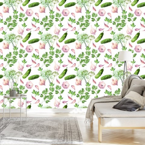 Tapeta Ogórki Z Czosnkiem