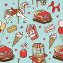 Tapeta Park Rozrywki Vintage