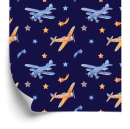 Tapeta Samoloty Retro Z Gwiazdkami