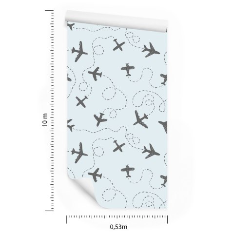Tapeta Samoloty Ze Wzorkami