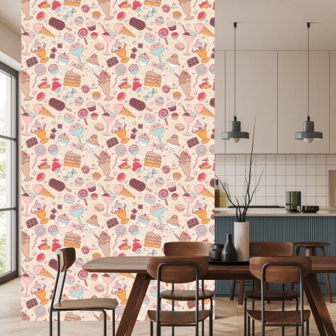 Tapeta Słodycze W Pastelowych Barwach