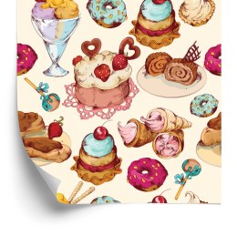 Tapeta Słodycze W Stylu Vintage