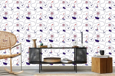 Tapeta Statki, Kotwice I Żaglówki