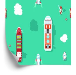 Tapeta Statki Z Lotu Ptaka