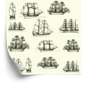 Tapeta Szkice Zabytkowych Statków