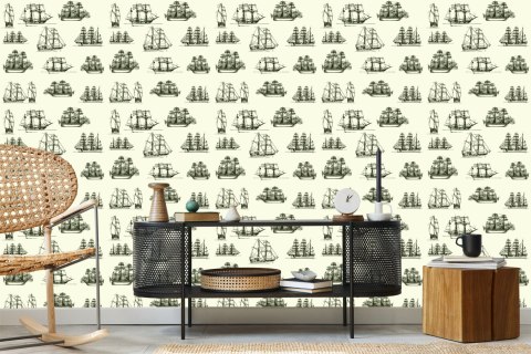 Tapeta Szkice Zabytkowych Statków