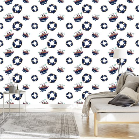 Tapeta W Statki Pojazdy Maszyny Pokój Dziecięcy