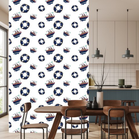 Tapeta W Statki Pojazdy Maszyny Pokój Dziecięcy