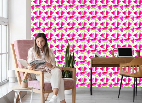 Tapeta Z Owocami Arbuzy Do Jadalni Kuchni