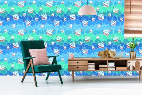 Tapeta Żaglówki Na Falach