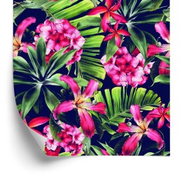 Tapeta Egzotyczne Kwiaty Liście