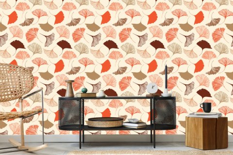 Tapeta Listki W Jesiennych Kolorach