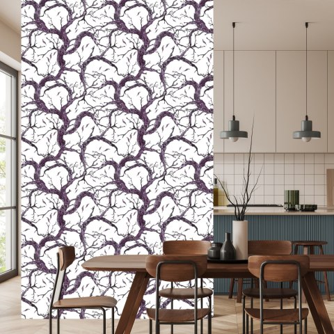 Tapeta Ręcznie Rysowane Gałęzie Drzew