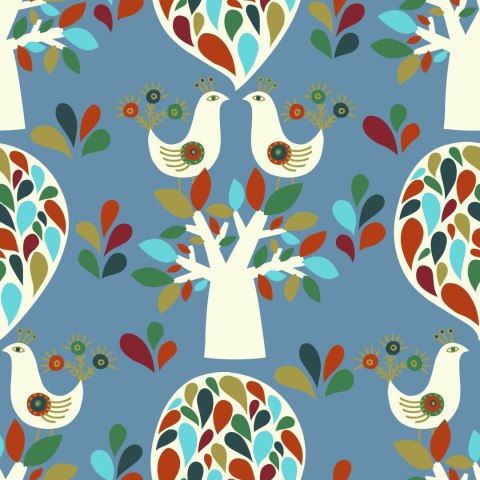 Tapeta Drzewa Natura Liście Pokój Dziecięcy