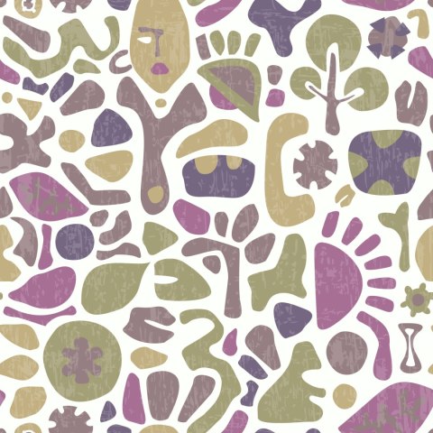 Tapeta Etniczne Wzory W Stylu Retro