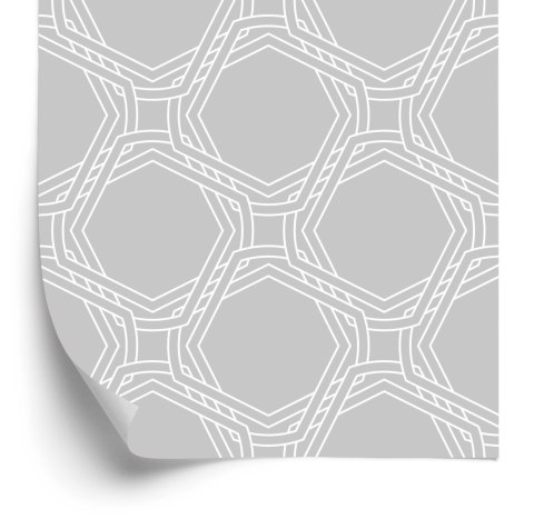Tapeta Geometryczna Abstrakcja W Odcieniach Szarości