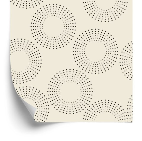 Tapeta Geometryczna - Kropkowane Okręgi