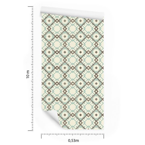 Tapeta Geometryczny Wzór W Stylu Retro