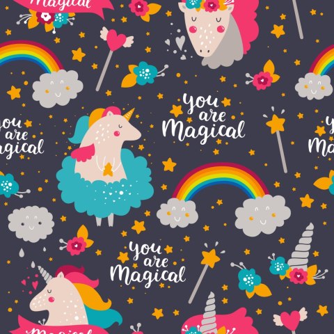 Tapeta Jednorożce Tęcza