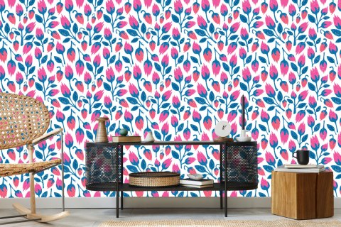 Tapeta Kwiaty W Stylu Retro