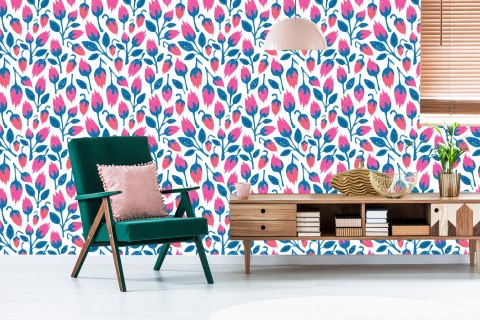 Tapeta Kwiaty W Stylu Retro