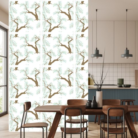 Tapeta Liście Zieleń Drzewa Do Salonu Sypialni