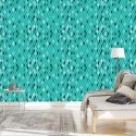 Tapeta Nowoczesne Turkusowe Romby