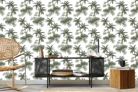 Tapeta Palmy Drzewa Rośliny Pokój Młodzieżowy