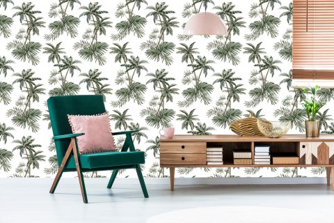 Tapeta Palmy Drzewa Rośliny Pokój Młodzieżowy