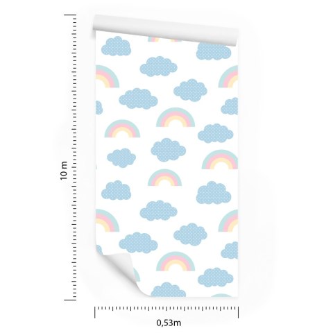 Tapeta Tęcza Na Tle Chmur