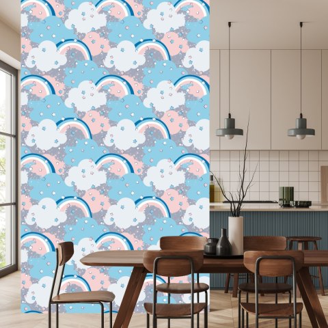 Tapeta Tęcza Z Chmurami