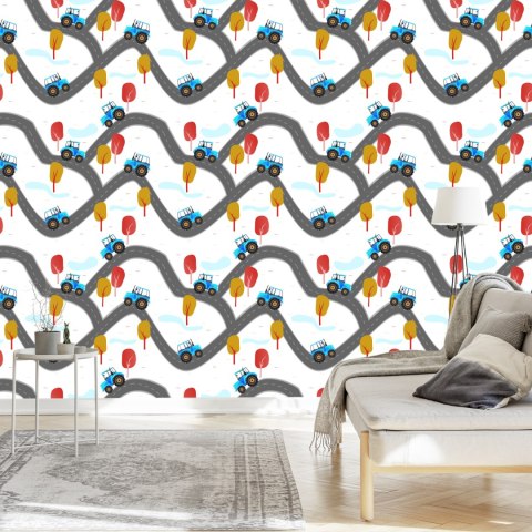 Tapeta Traktory Na Ulicy