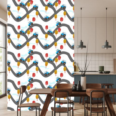 Tapeta Traktory Na Ulicy