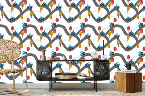 Tapeta Traktory Na Ulicy