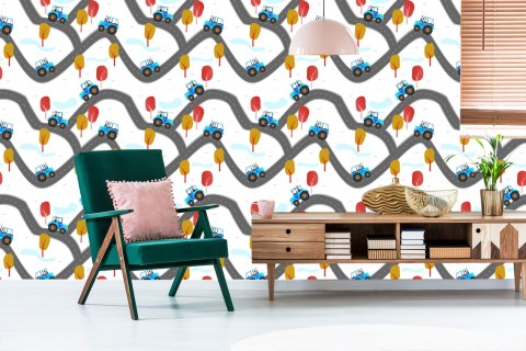 Tapeta Traktory Na Ulicy