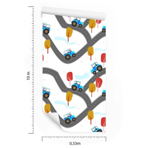 Tapeta Traktory Na Ulicy