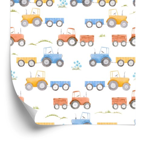 Tapeta Traktory Z Przyczepkami