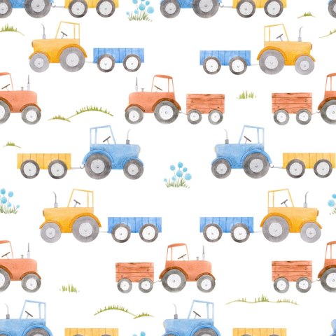 Tapeta Traktory Z Przyczepkami