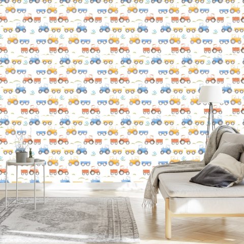 Tapeta Traktory Z Przyczepkami