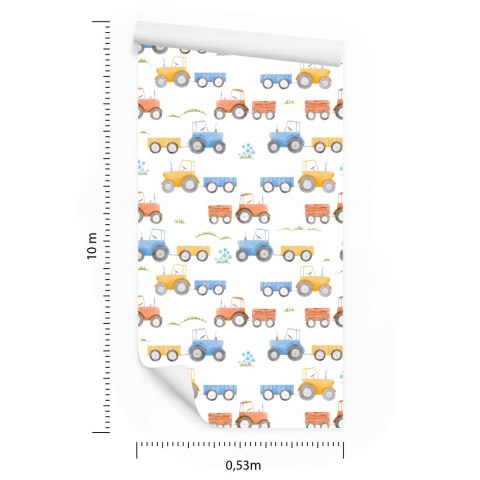 Tapeta Traktory Z Przyczepkami