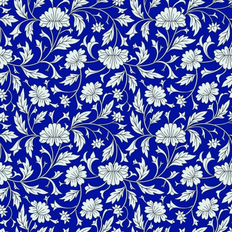 Tapeta Wyrazisty Kwiatowy Wzór W Stylu Retro