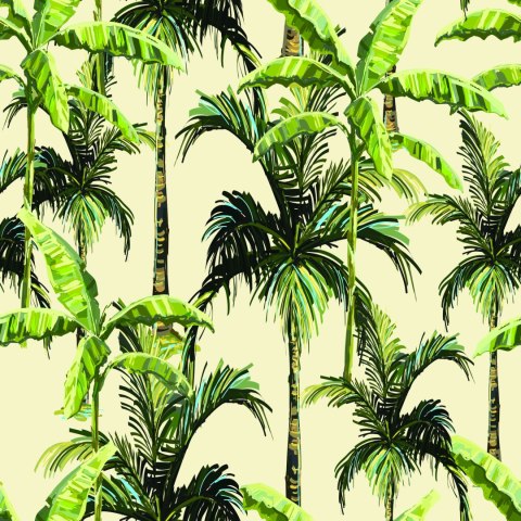 Tapeta Zieleń Palmy Liście Natura Przyroda Biuro