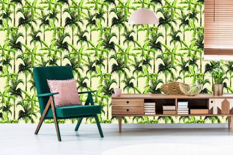 Tapeta Zieleń Palmy Liście Natura Przyroda Biuro