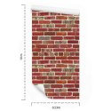 Tapeta Cegła-Mur 3D