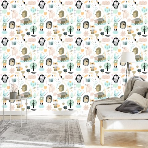 Tapeta Dla Dzieci, Styl Skandynawski Drzewa Natura